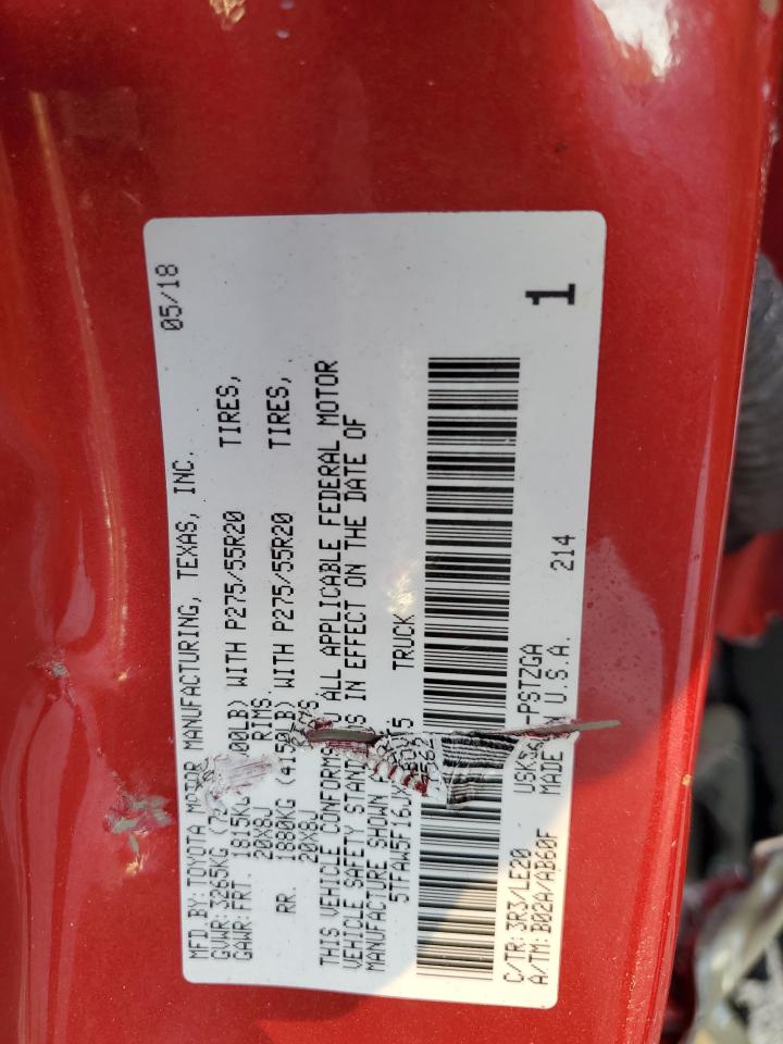 2018 Toyota Tundra Crewmax 1794 VIN: 5TFAW5F16JX756215 Lot: 80102885