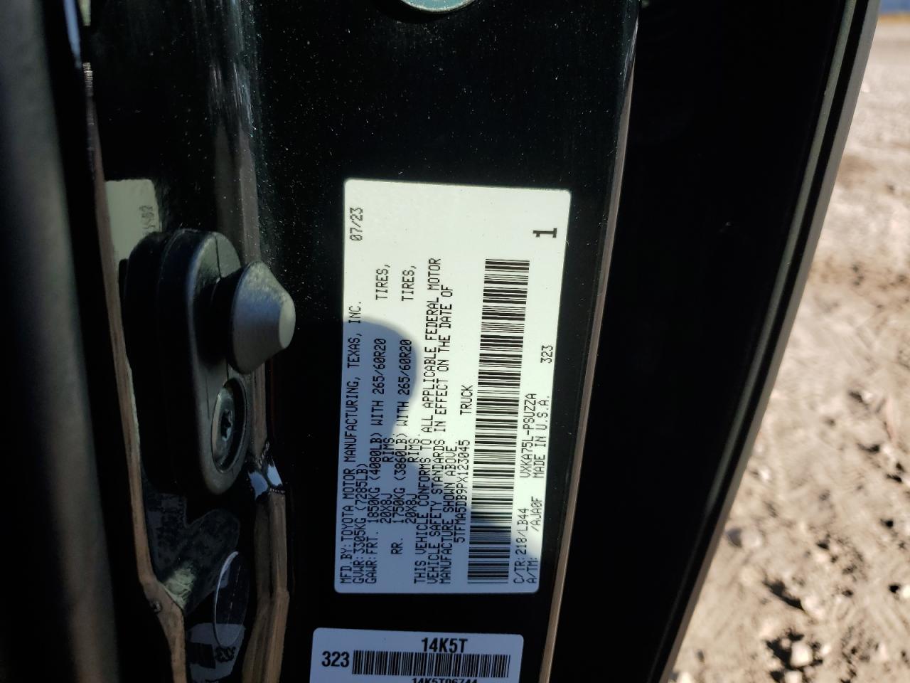 2023 Toyota Tundra Crewmax Platinum VIN: 5TFMA5DB9PX123045 Lot: 71551615
