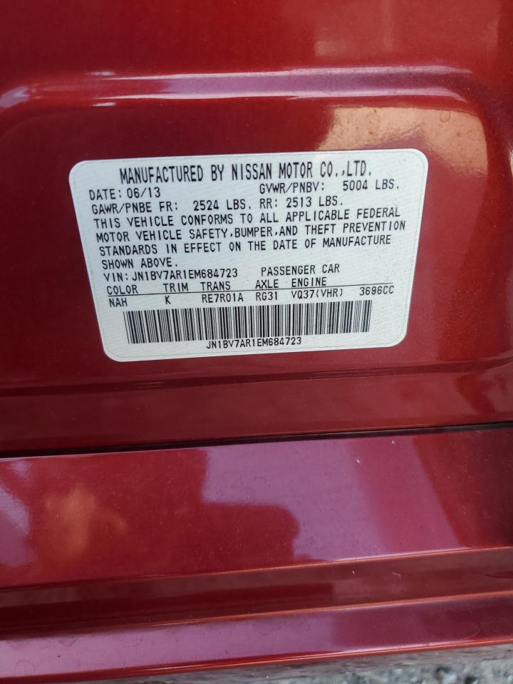 2014 Infiniti Q50 Base VIN: JN1BV7AR1EM684723 Lot: 80921025