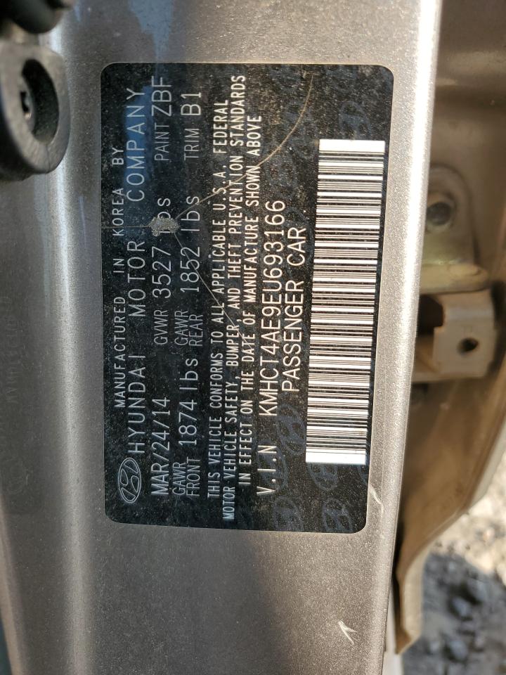 2014 Hyundai Accent Gls VIN: KMHCT4AE9EU693166 Lot: 80681575