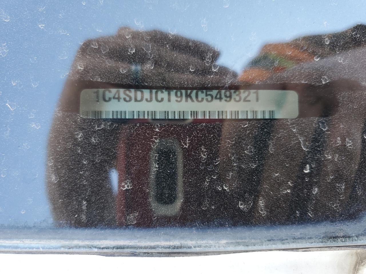 2019 Dodge Durango R/T VIN: 1C4SDJCT9KC549321 Lot: 70752755