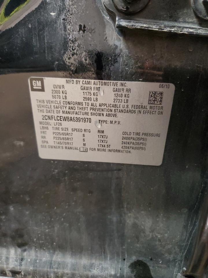 2010 Chevrolet Equinox Ls VIN: 2CNFLCEW8A6391970 Lot: 84623425