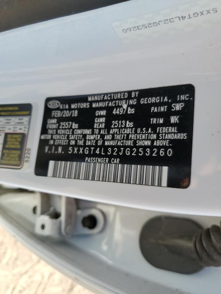 2018 Kia Optima Lx VIN: 5XXGT4L32JG253260 Lot: 71171975