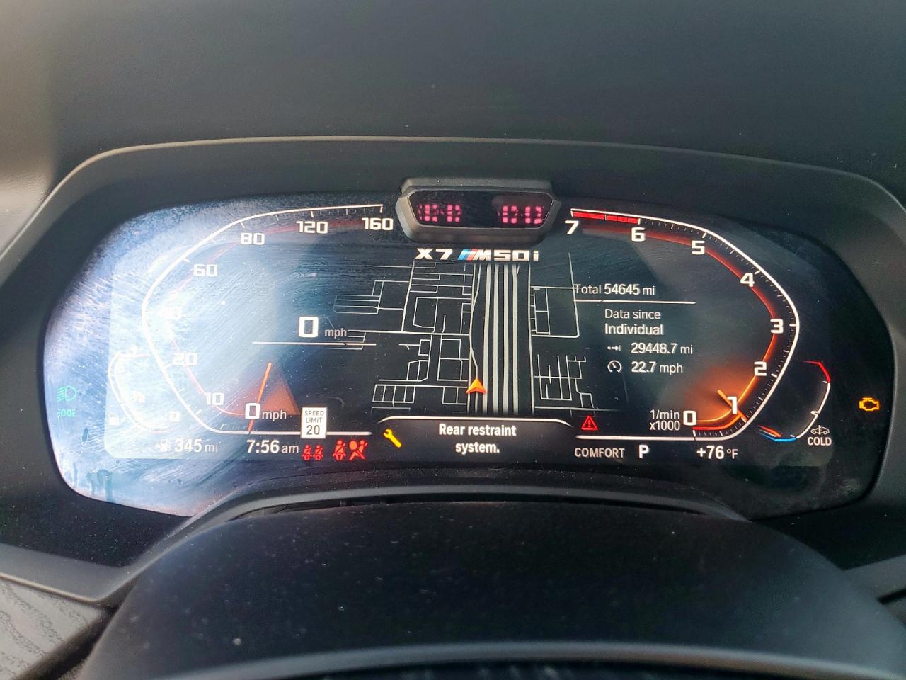 2022 BMW X7 M50I VIN: 5UXCX6C04N9N00722 Lot: 71478495