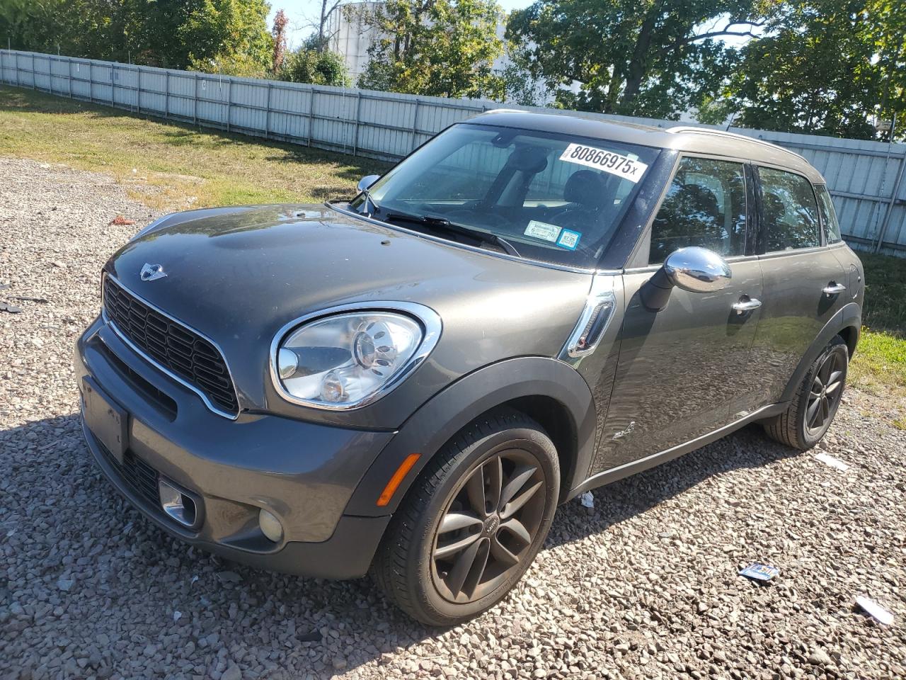 2012 Mini Cooper S Countryman grey null gas WMWZC5C56CWM13767 photo #1
