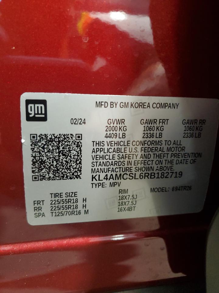 2024 Buick Encore Gx Preferred VIN: KL4AMCSL6RB182719 Lot: 81347995