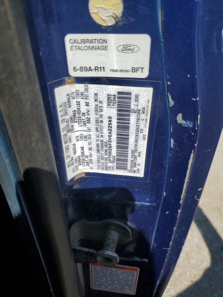 1997 Ford F250 VIN: 1FTHX26F3VEA22560 Lot: 83998785