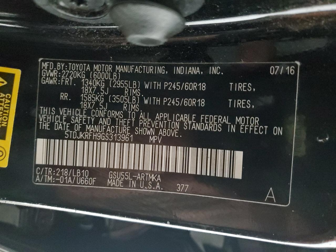 2008 Toyota Highlander Xle VIN: 5TDJKRFH9GS313961 Lot: 84263435