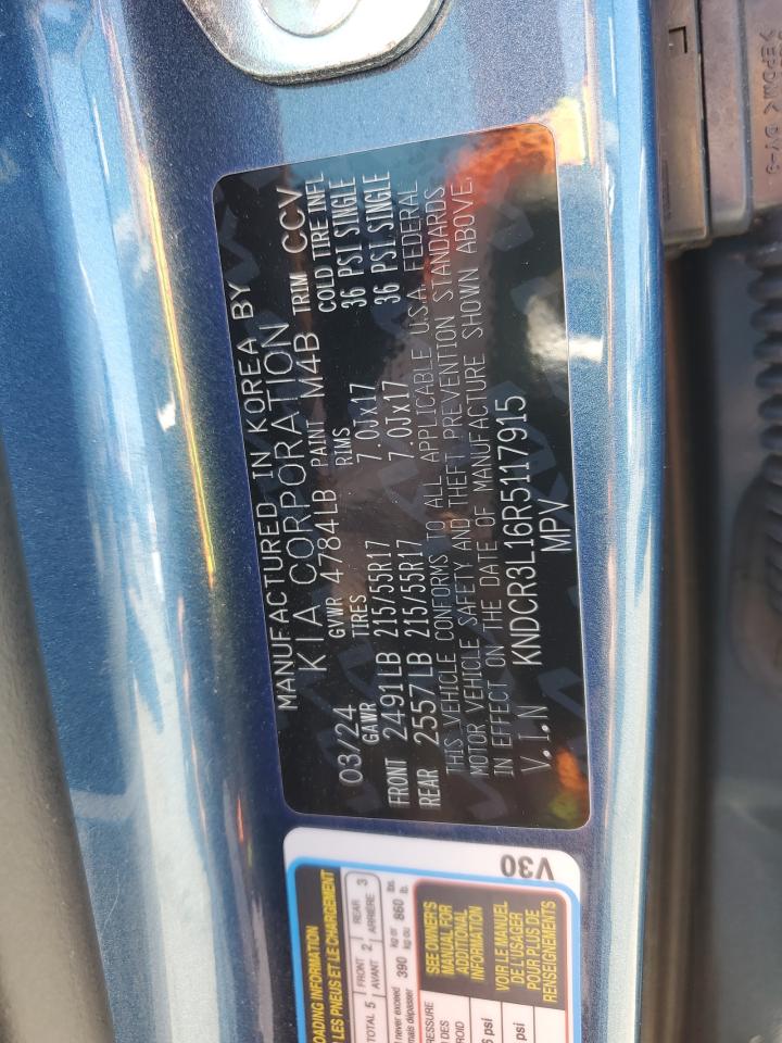 2024 Kia Niro Wind VIN: KNDCR3L16R5117915 Lot: 80410985