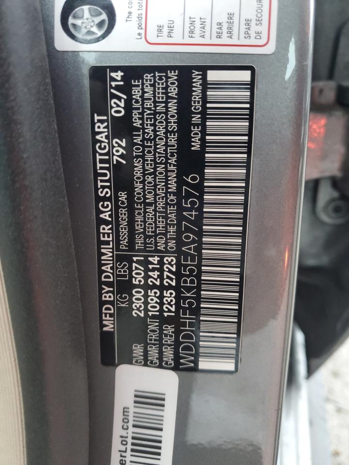 2014 Mercedes-Benz E 350 VIN: WDDHF5KB5EA974576 Lot: 70491185