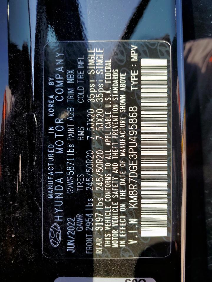 2023 Hyundai Palisade Calligraphy VIN: KM8R7DGE3PU495868 Lot: 80483515