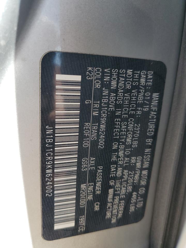 2019 Nissan Rogue Sport S VIN: JN1BJ1CR9KW624002 Lot: 72041005