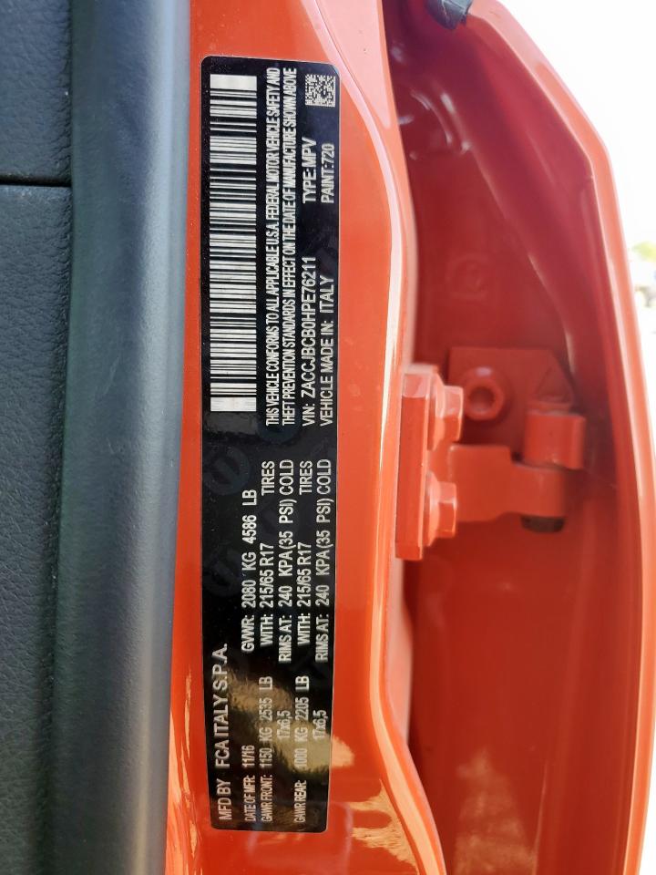 2017 Jeep Renegade Trailhawk VIN: ZACCJBCB0HPE76211 Lot: 80110805