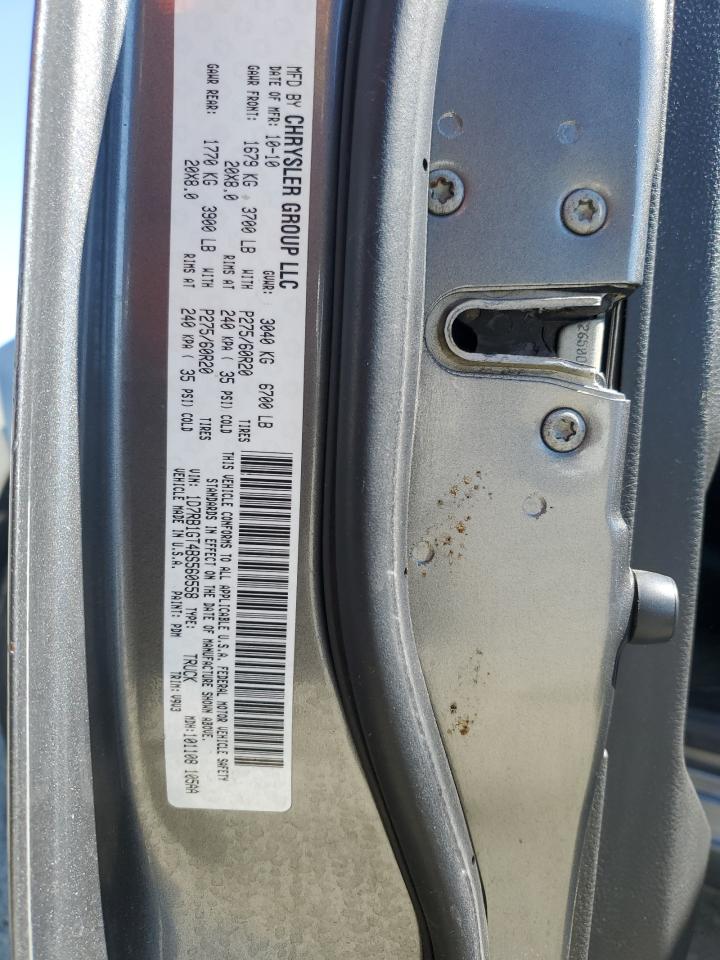 2011 Dodge Ram 1500 VIN: 1D7RB1GT4BS560558 Lot: 80862215