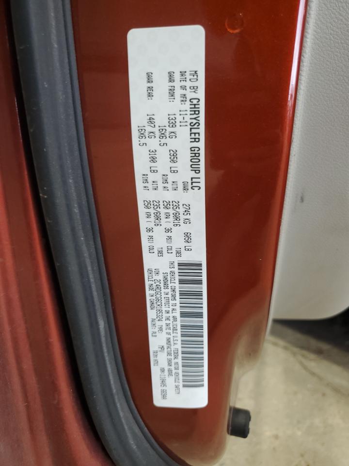 2012 Dodge Grand Caravan Sxt VIN: 2C4RDGCG6CR185324 Lot: 82159265