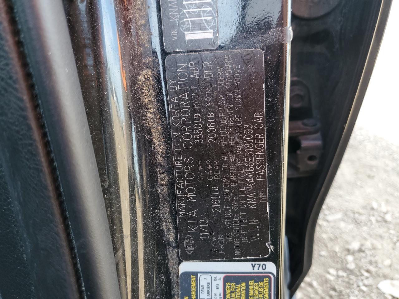 2014 Kia Forte Lx VIN: KNAFK4A66E5181093 Lot: 72084565