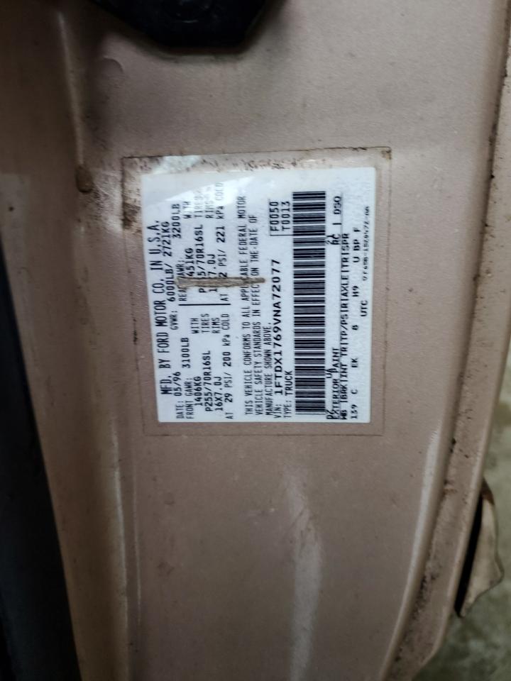 1997 Ford F150 VIN: 1FTDX1769VNA72077 Lot: 84456045