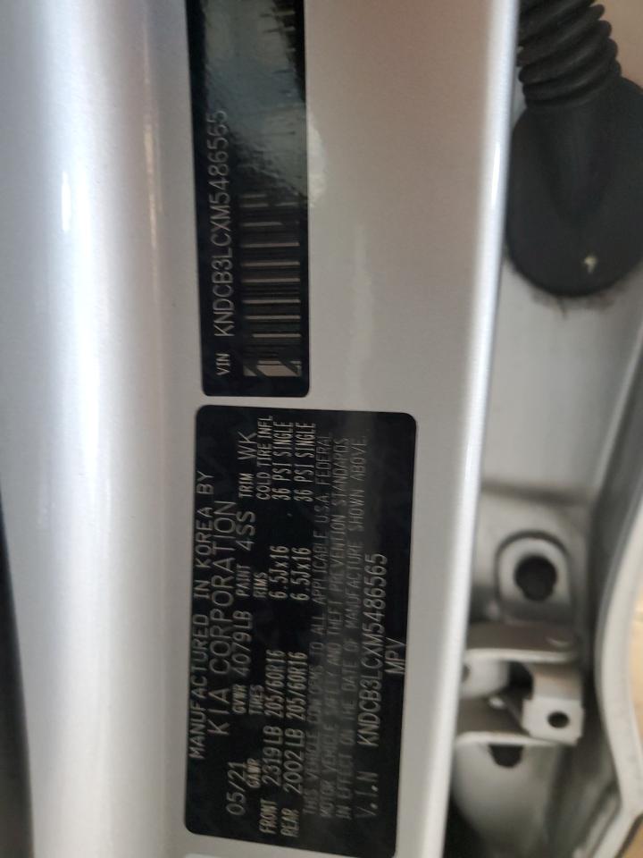 2021 Kia Niro Lx VIN: KNDCB3LCXM5486565 Lot: 83983785