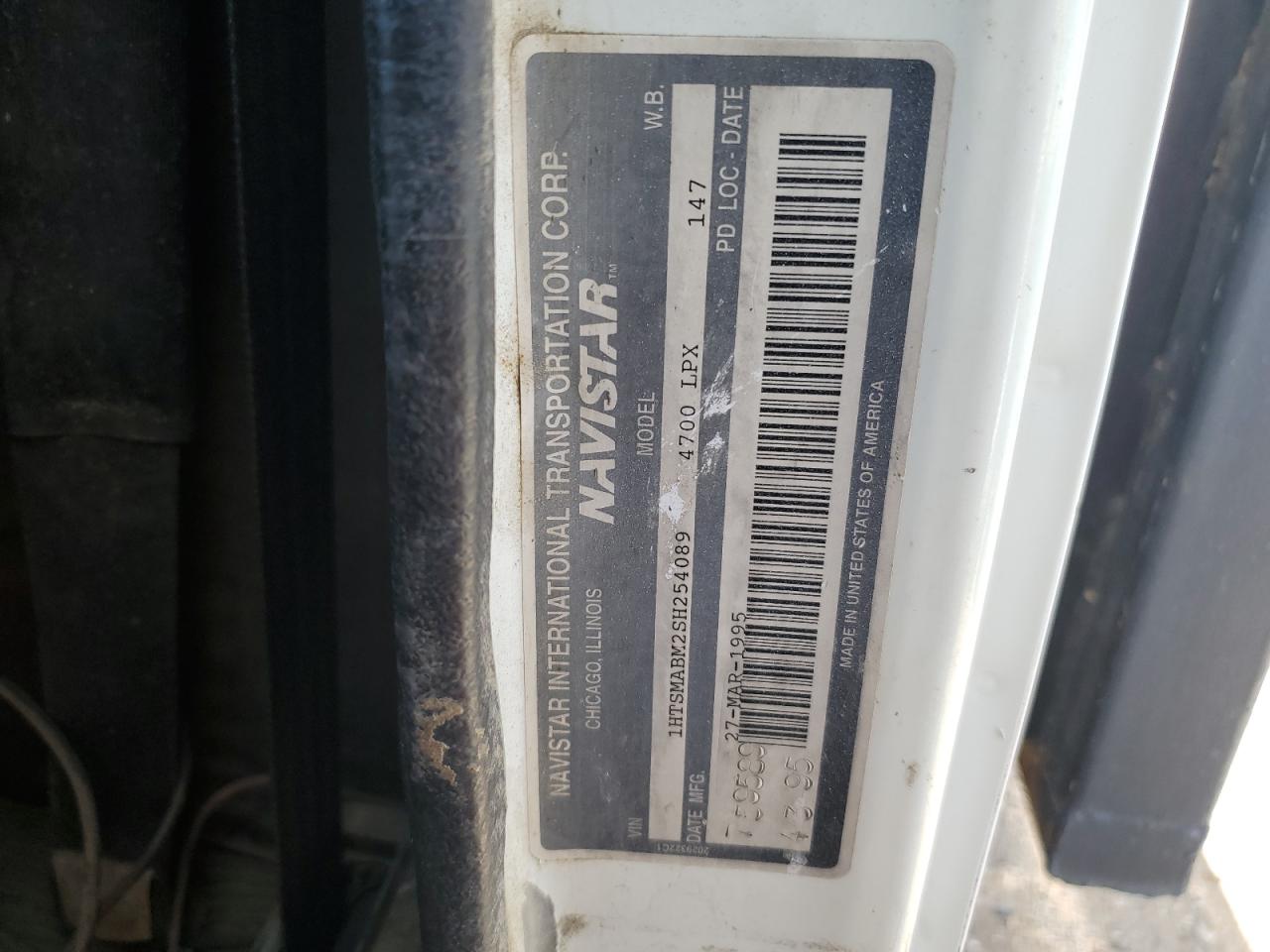 1995 International 4000 4700 VIN: 1HTSMABM2SH254089 Lot: 80155095