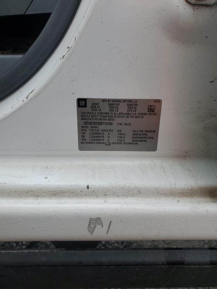 2016 GMC Sierra K3500 Denali VIN: 1GT42YE80GF115164 Lot: 84052155