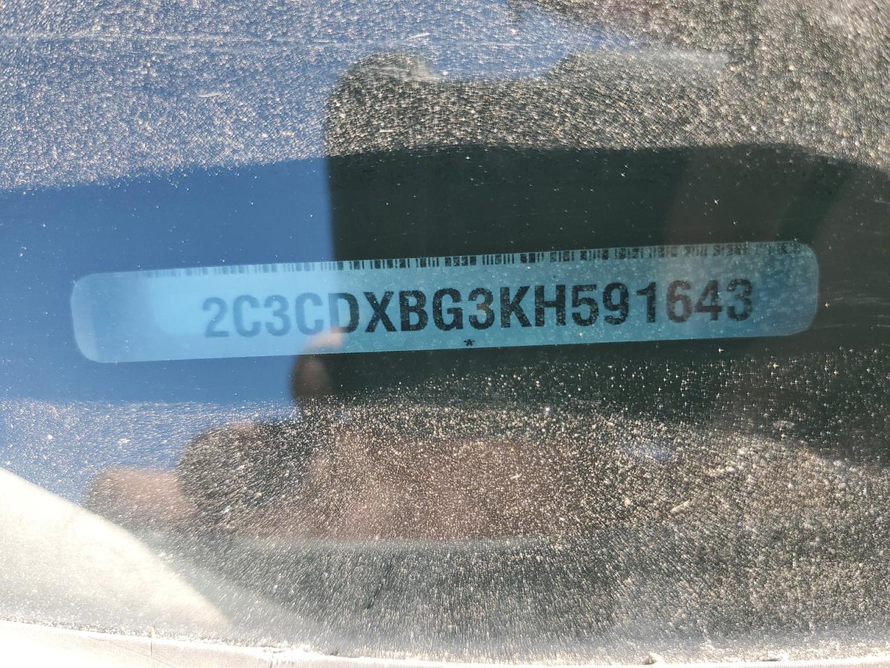 2019 Dodge Charger Sxt VIN: 2C3CDXBG3KH591643 Lot: 81821895