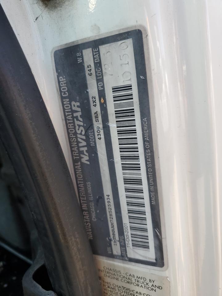 2002 International 4000 4300 VIN: 1HTMMAAM72H525932 Lot: 71993715