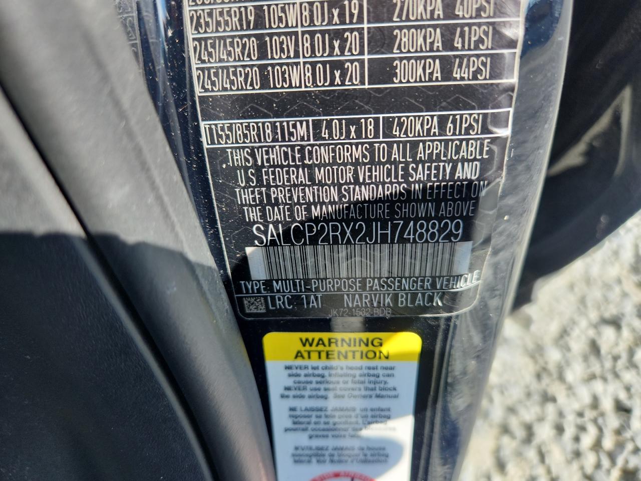 2018 Land Rover Discovery Sport Se VIN: SALCP2RX2JH748829 Lot: 80314705