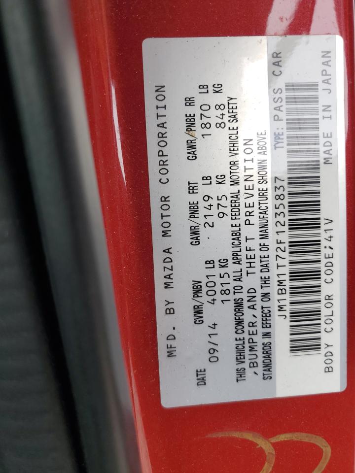 2015 Mazda 3 Sv VIN: JM1BM1T72F1235837 Lot: 83871305