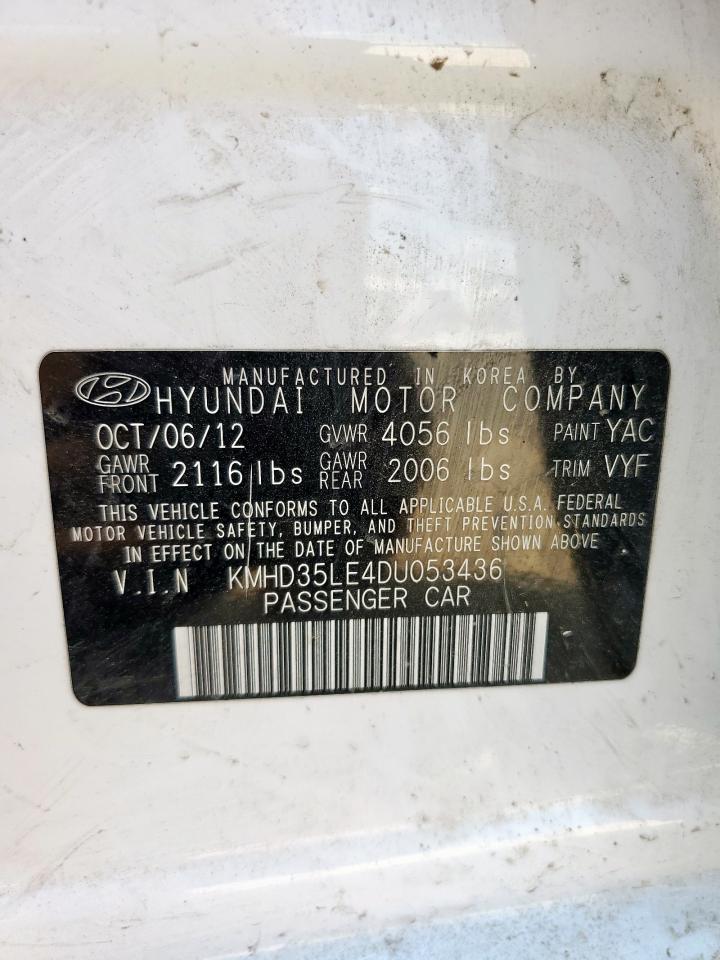 2013 Hyundai Elantra Gt VIN: KMHD35LE4DU053436 Lot: 80704475