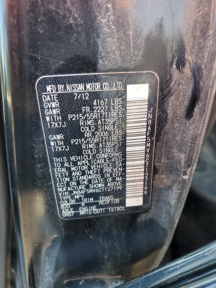 2012 Nissan Juke S VIN: JN8AF5MV6CT127199 Lot: 70369045