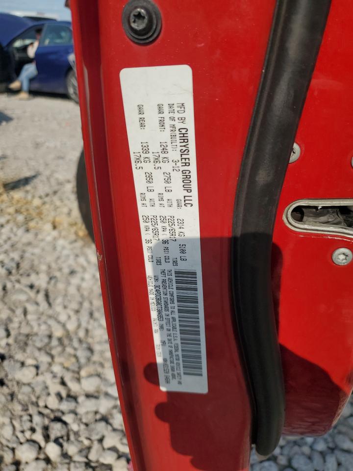 2012 Dodge Journey Sxt VIN: 3C4PDCBG0CT304953 Lot: 70815175