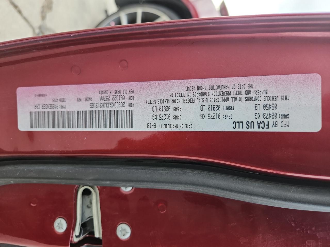 2018 Dodge Charger R/T 392 VIN: 2C3CDXGJ3JH313165 Lot: 71654005