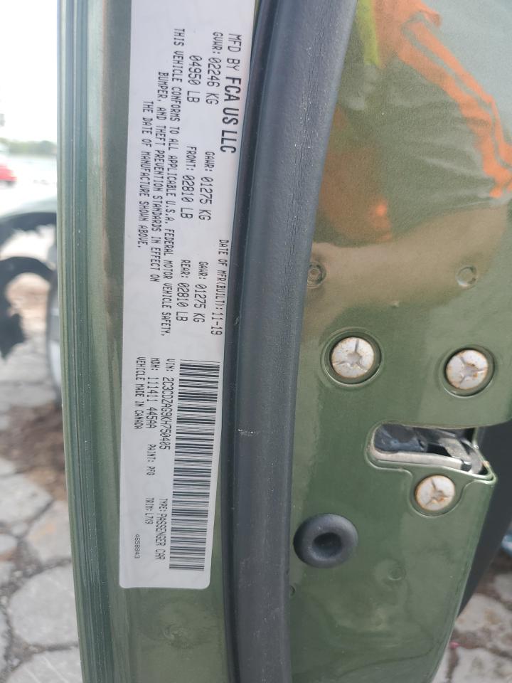 2019 Dodge Challenger Sxt VIN: 2C3CDZAG9KH750405 Lot: 83938705