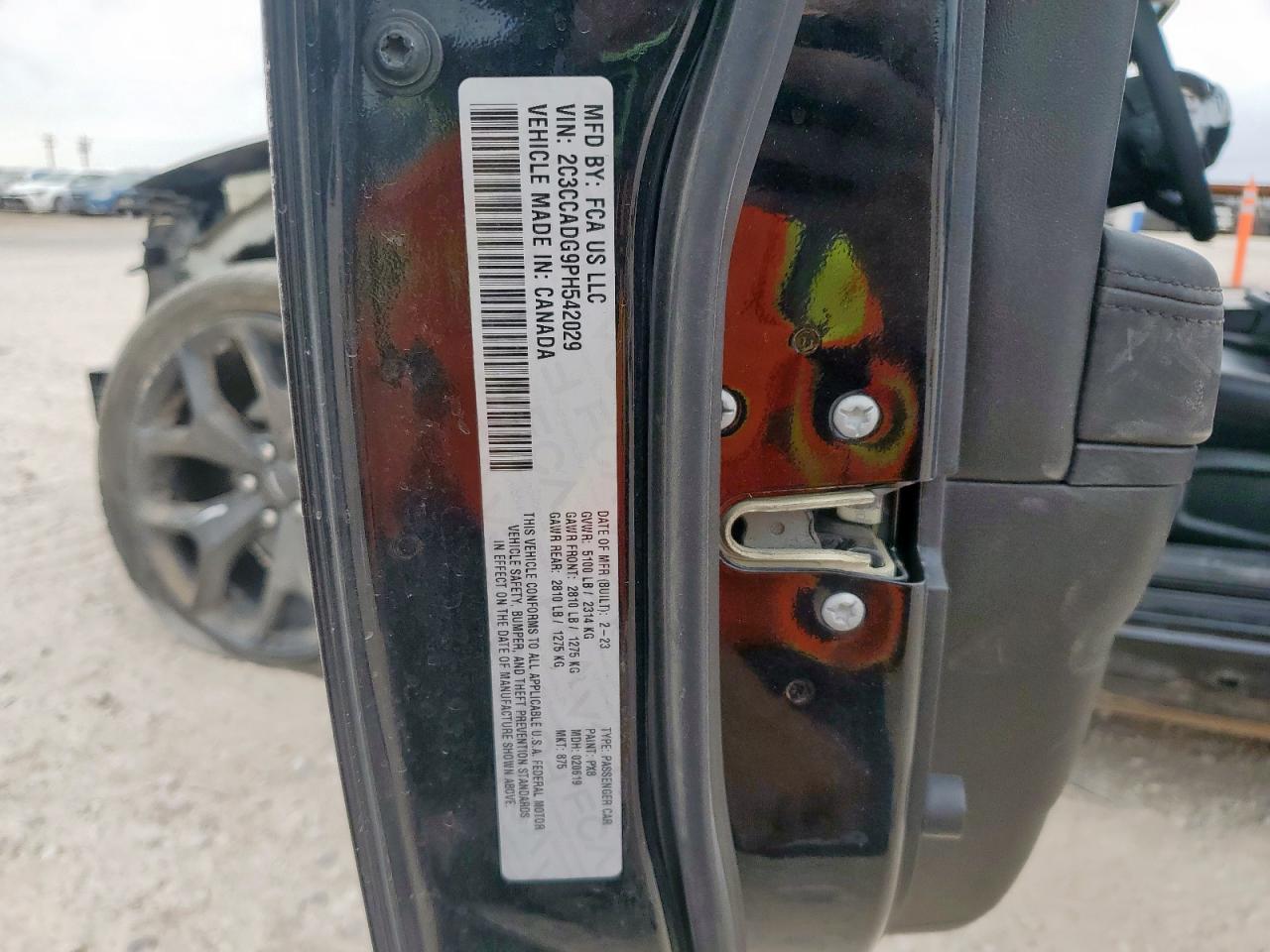 2023 Chrysler 300 Touring L VIN: 2C3CCADG9PH542029 Lot: 71478115