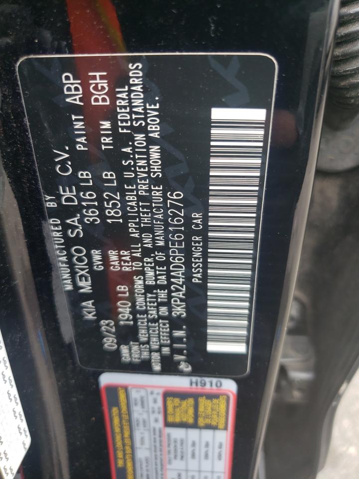 2023 Kia Rio Lx VIN: 3KPA24AD6PE616276 Lot: 72024205