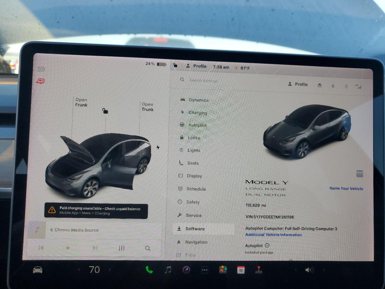 2021 Tesla Model Y VIN: 5YJYGDEE7MF281196 Lot: 80250505