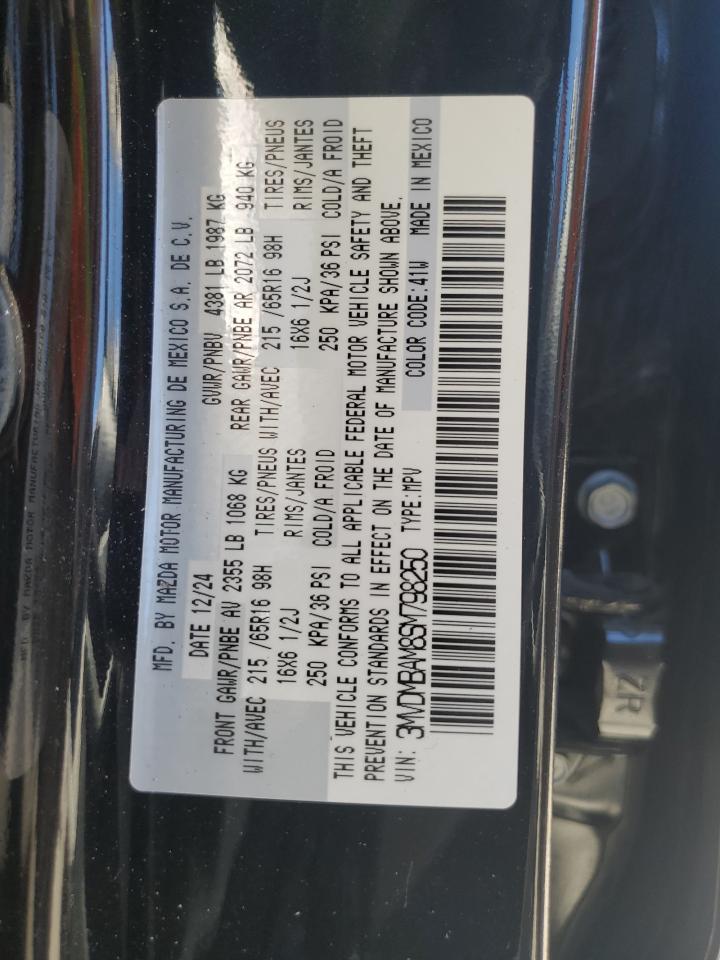 2025 Mazda Cx-30 VIN: 3MVDMBAM8SM798250 Lot: 72093635