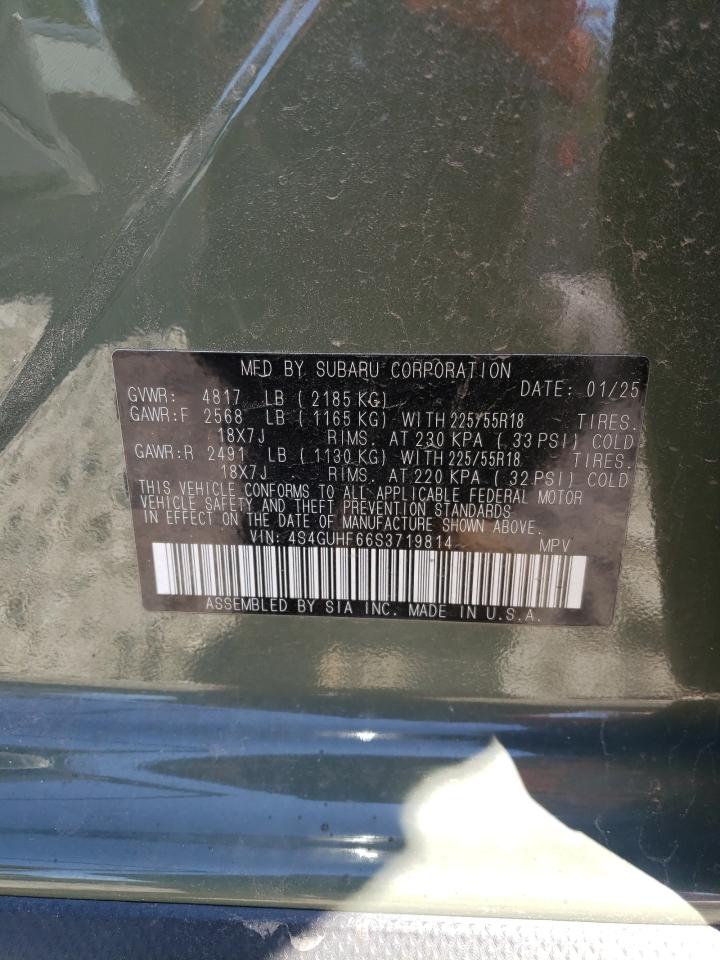 2025 Subaru Crosstrek Sport VIN: 4S4GUHF66S3719814 Lot: 80361555