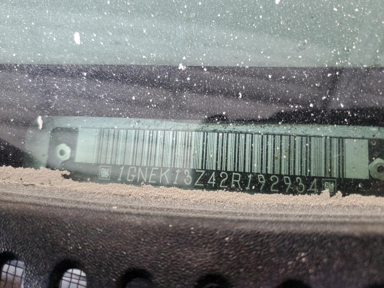 2002 Chevrolet Tahoe K1500 VIN: 1GNEK13Z42R192934 Lot: 71016765