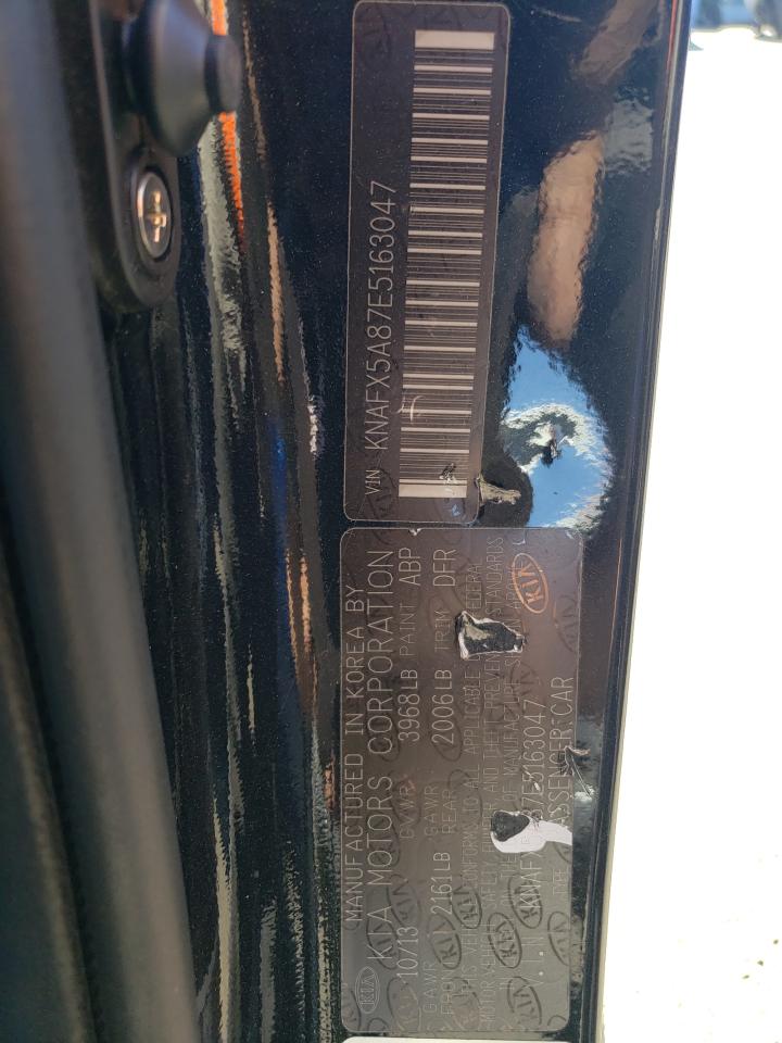 2014 Kia Forte Ex VIN: KNAFX5A87E5163047 Lot: 84043985