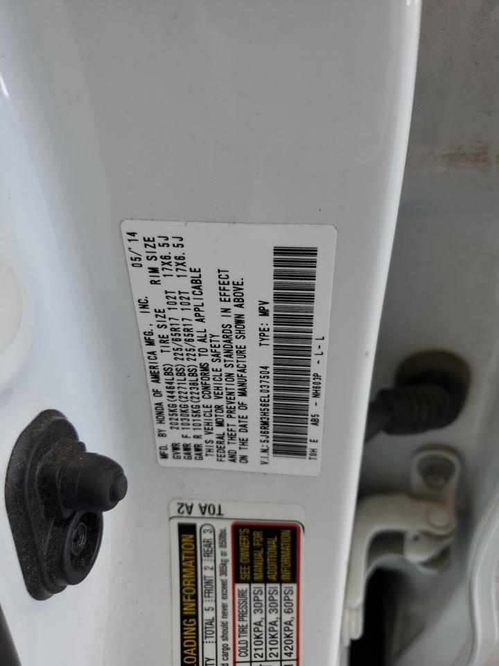 2014 Honda Cr-V Ex VIN: 5J6RM3H56EL037504 Lot: 80165495