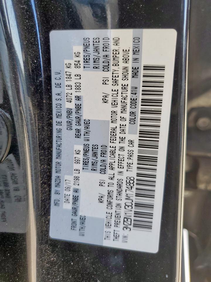 2018 Mazda 3 Touring VIN: 3MZBN1V30JM174858 Lot: 71007715
