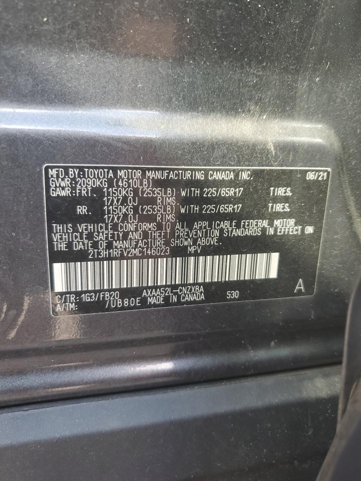 2021 Toyota Rav4 Le VIN: 2T3H1RFV2MC146023 Lot: 83962775