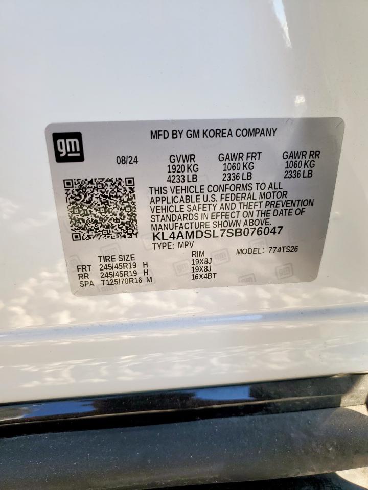 2025 Buick Encore Gx Sport Touring VIN: KL4AMDSL7SB076047 Lot: 84610065