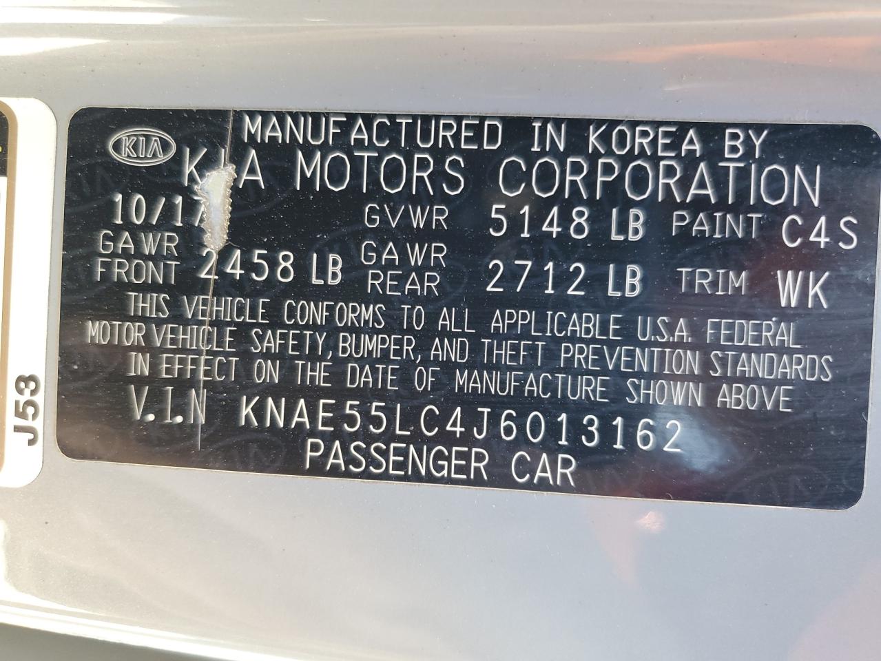 2018 Kia Stinger Gt2 VIN: KNAE55LC4J6013162 Lot: 80465635