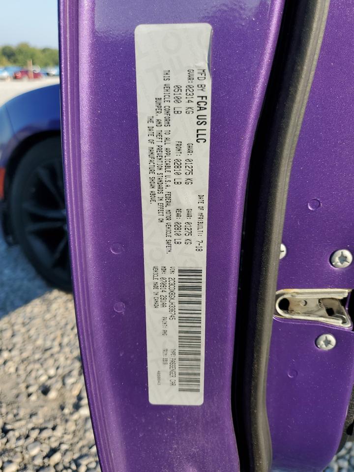 2018 Dodge Charger Sxt VIN: 2C3CDXBGXJH336745 Lot: 59794925