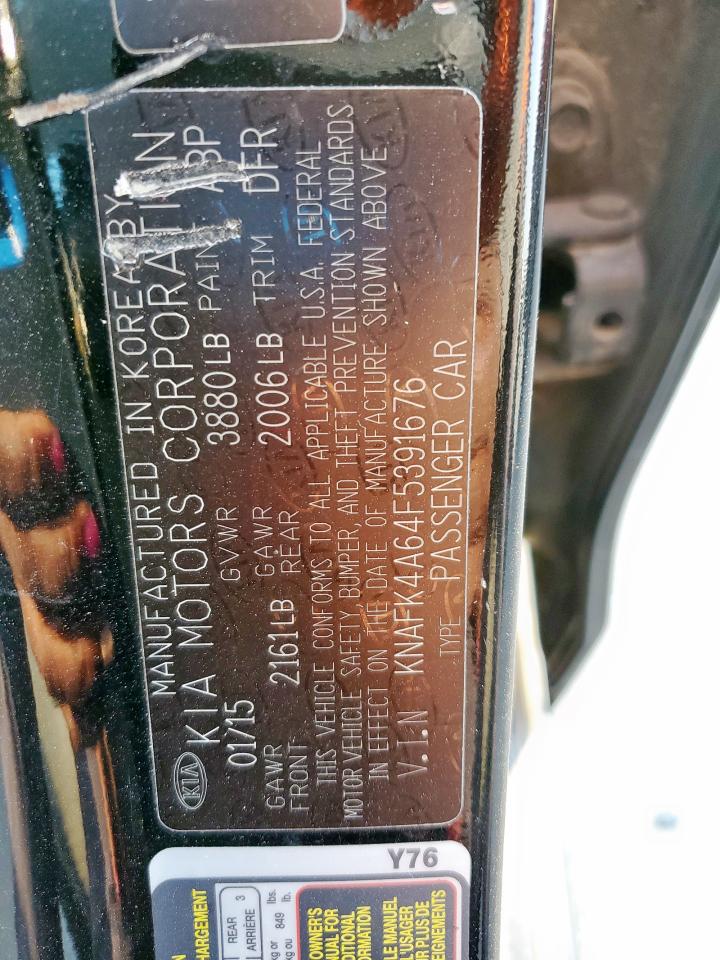 2015 Kia Forte Lx VIN: KNAFK4A64F5391676 Lot: 81408505