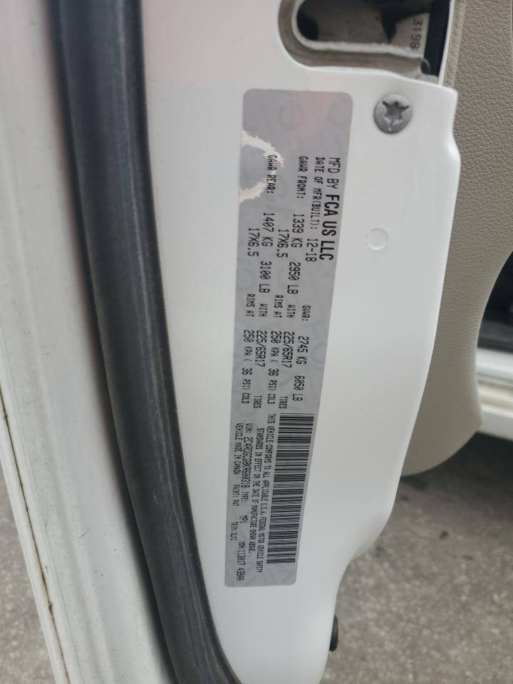 2019 Dodge Grand Caravan Sxt VIN: 2C4RDGCG8KR600318 Lot: 80329205