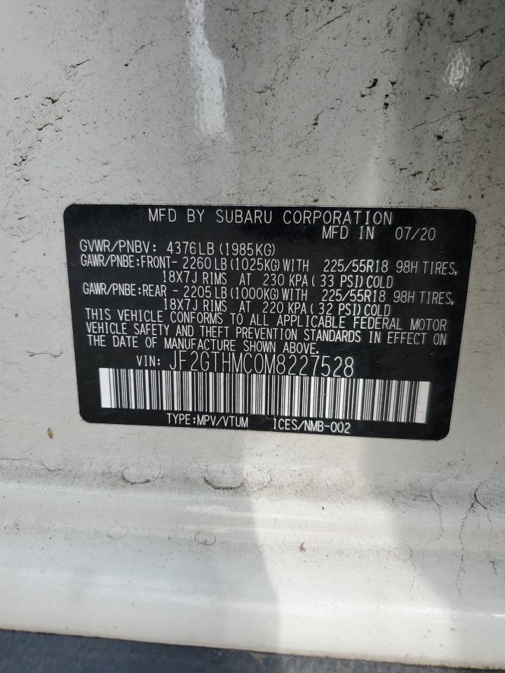 2021 Subaru Crosstrek Limited VIN: JF2GTHMC0M8227528 Lot: 82061245