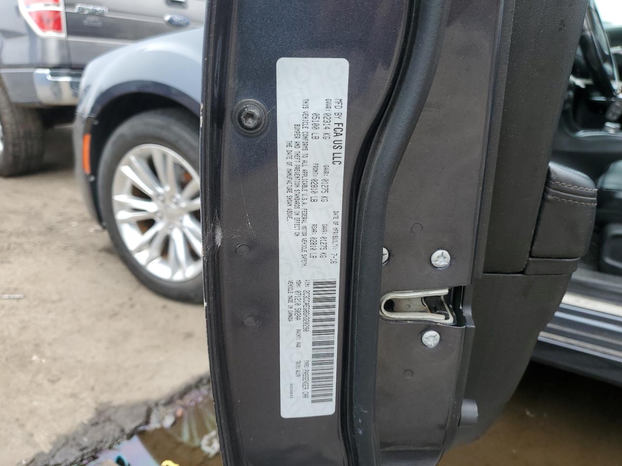 2016 Chrysler 300C VIN: 2C3CCAEG8GH320290 Lot: 81200975